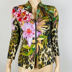 Lafayette 148 Trendy Colorful Women's Size 2 Business Career Blazer Jack…